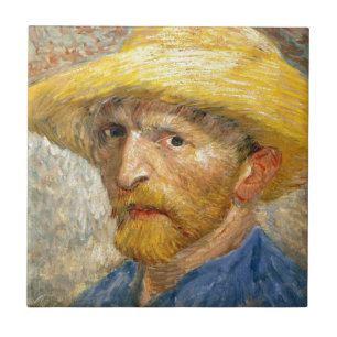Carreau En Céramique Autoportrait de Vincent Van Gogh