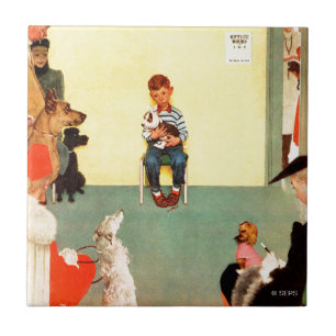 Carreau En Céramique Aux vétérinaires par Norman Rockwell