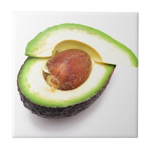 Carreau En Céramique Avocat ouvert coupé en tranches (Devant)