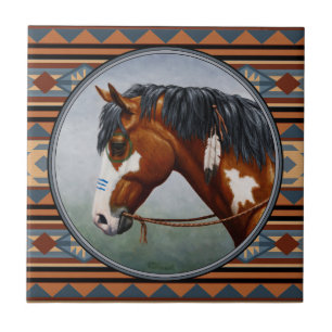 Carreau En Céramique Baie Pinto War Horse Design Sud-Ouest