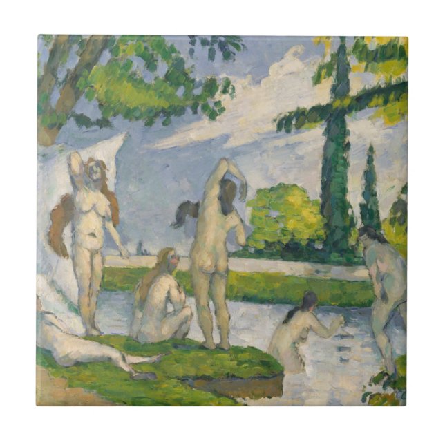 Carreau En Céramique Baigneurs de Paul Cezanne | (Devant)