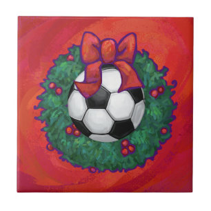 Carreau En Céramique Balle de football Noël