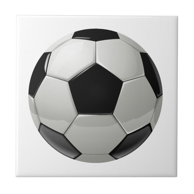 Carreau En Céramique Ballon de football du football (Devant)