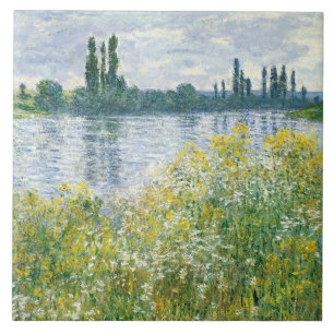 Carreau En Céramique Banques de Claude Monet de la Seine, Vetheuil,