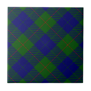 Carreau En Céramique Barclay tartan bleu vert plaid