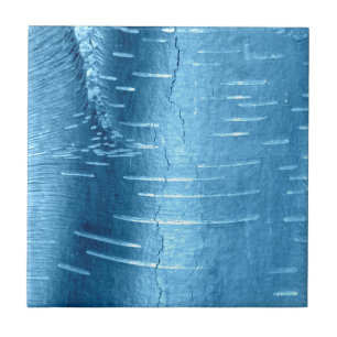 Carreau En Céramique Barre d'arbre bleu