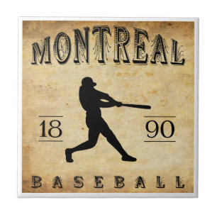 Carreau En Céramique Base-ball 1890 de Montréal Québec Canada