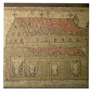 Carreau En Céramique Basilique chrétienne, trottoir de mosaïque,
