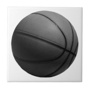 Carreau En Céramique Basket-ball noir et blanc