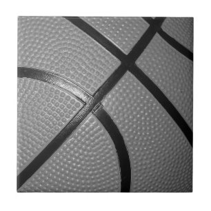 Carreau En Céramique Basket-ball noir et blanc