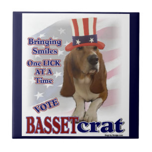 Carreau En Céramique Basset Hound Humour politique