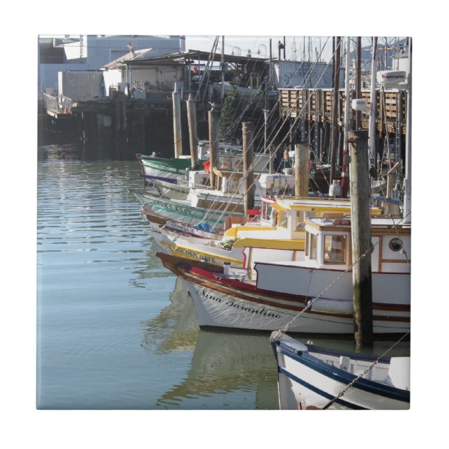 Carreau En Céramique Bateaux de San Francisco (Devant)