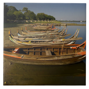 Carreau En Céramique Bateaux sur le lac entre Kyauktawgyi Paya et