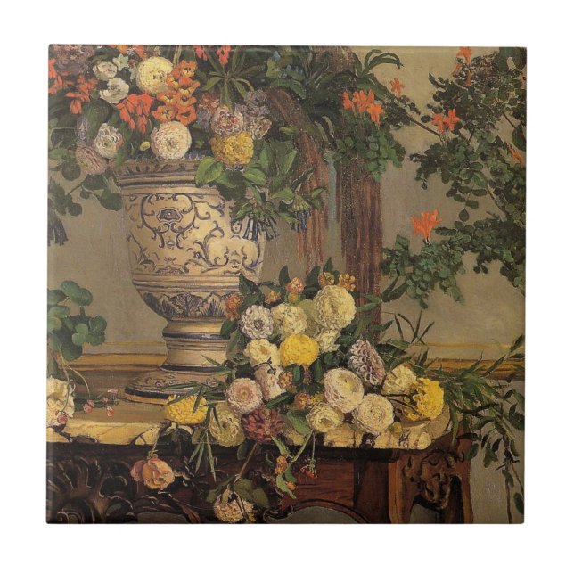Carreau En Céramique Bazille - Fleurs (Devant)