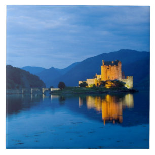Carreau En Céramique Beau château d'Eileen Donan à Dornie occidental