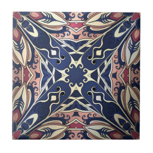Carreau En Céramique Bel ornement coloré compliqué