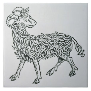 Carreau En Céramique Bélier (la RAM) une illustration du 'Poeticon