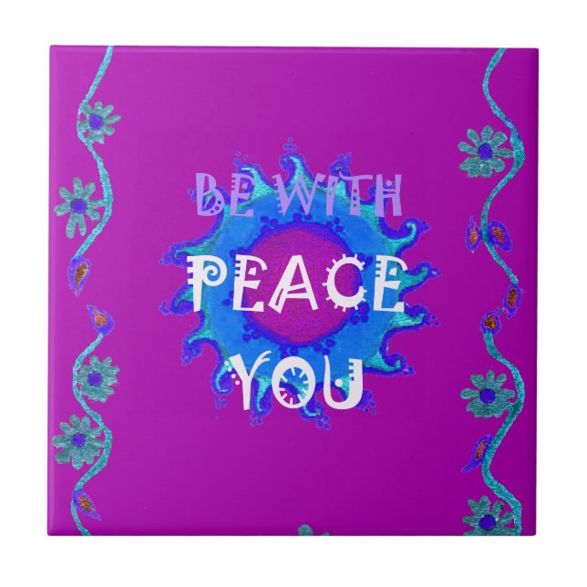 Carreau En Céramique Belle conception graphique extraordinaire jaune or (Devant)