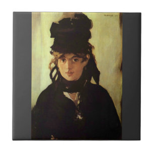 Carreau En Céramique Berthe Morisot par Edouard Manet