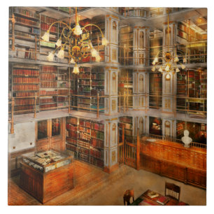 Carreau En Céramique Bibliothèque - Un classique littéraire 1905