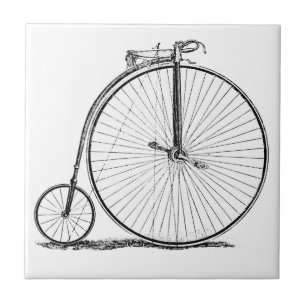 Carreau En Céramique Bicyclette à grande roue Penny Farthing