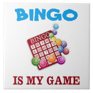 CARREAU EN CÉRAMIQUE BINGO EST MON JEU