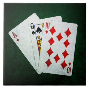 Carreau En Céramique Blackjack 21 point - As, Queen, Ten