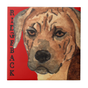 Carreau En Céramique Bloc de couleur Rhodesian Ridgeback