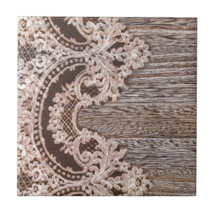 Carreau En Céramique boho chic Rustique Western Country Grange dentelle