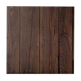 Carreau En Céramique Bois Brown foncé rustique clôture en bois Style 