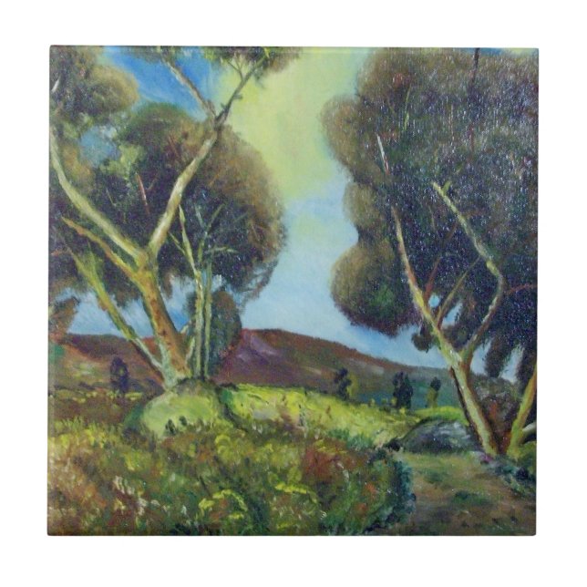 CARREAU EN CÉRAMIQUE BOIS DE PINÈDE EN TOSCANE (Devant)