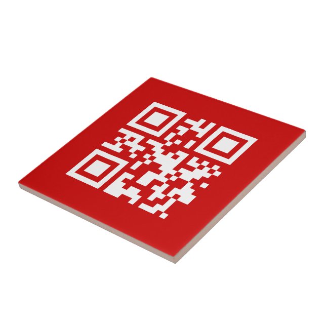 Carreau En Céramique Bonne année ! — Code QR (Côté)