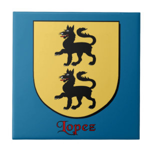 Carreau En Céramique Bouclier de la famille Lopez