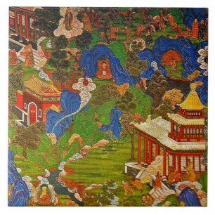 Carreau En Céramique Bouddhisme bouddhiste de Bouddha bénissant le