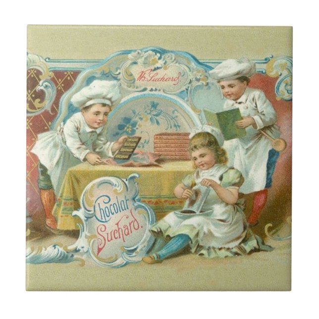 Carreau En Céramique Boulangeries au chocolat Antique (Devant)