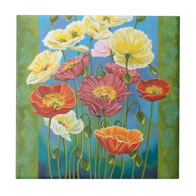 Carreau En Céramique Bouquet à la frontière I (Devant)