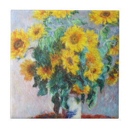 Carreau En Céramique Bouquet de tournesols, 1880 Claude Monet