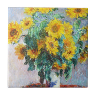 Carreau En Céramique Bouquet de tournesols, 1880 Claude Monet