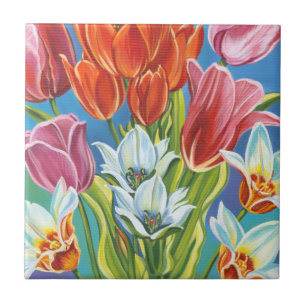 Carreau En Céramique Bouquet en frontière III