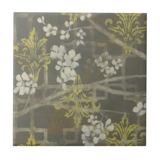 Carreau En Céramique Branche de fleurs à motifs I (Devant)