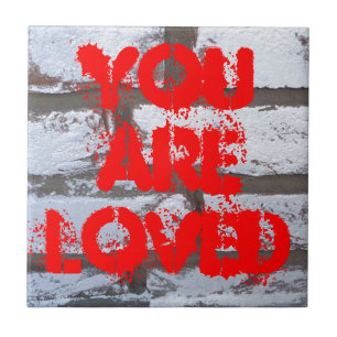 Carreau En Céramique Briques de graffiti