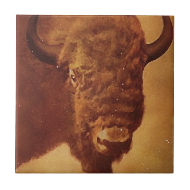 Carreau En Céramique Buffle / Bison (Devant)