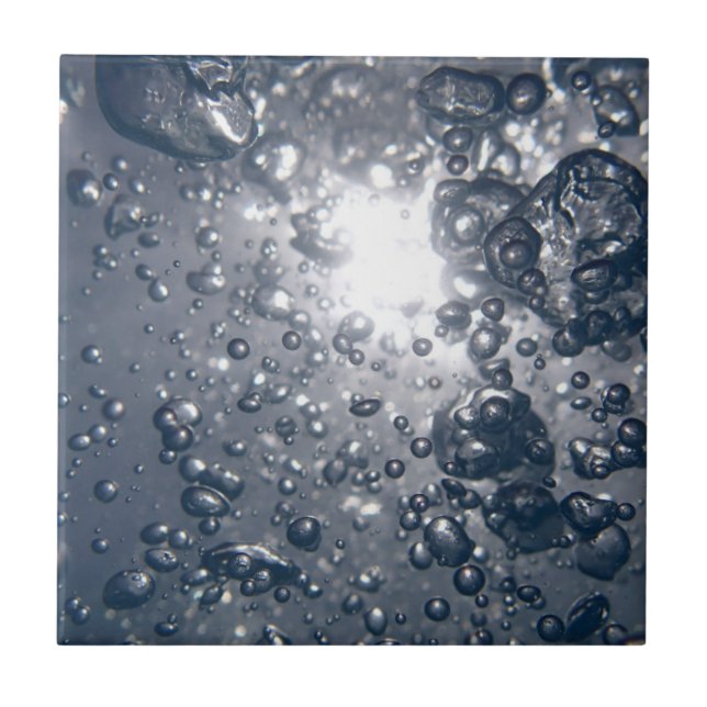 Carreau En Céramique Bulles claires de l'eau (Devant)