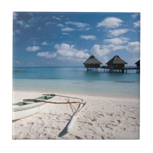 Carreau En Céramique Bungalows depuis la plage Motu Toopua