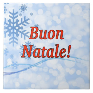 Carreau En Céramique Buon Natale ! Joyeux Noël dans le rf italien