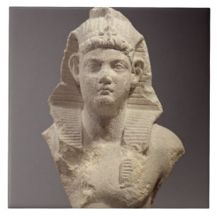 Carreau En Céramique Buste d'un empereur romain en tant que pharaon