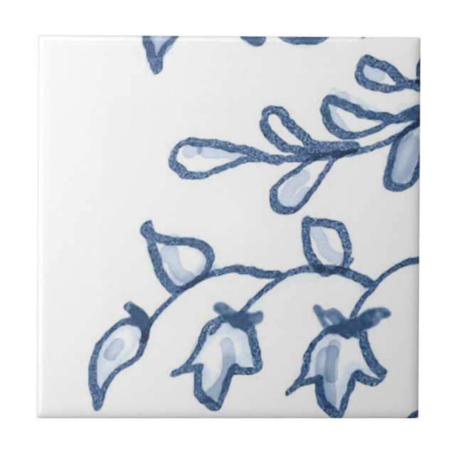 Carreau En Céramique C1 - Tuile murale de panier de Delft - C1 (Devant)