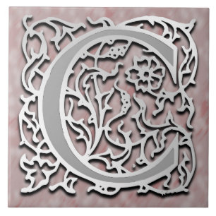 Carreau En Céramique C Monogramme "Pierre d'Argent" Carrelage en cérami