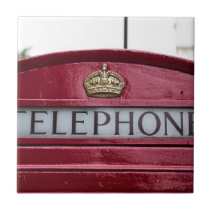 Carreau En Céramique Cabine Téléphonique Rouge de Londres