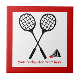 Carreau En Céramique Cadeaux de badminton, raquette et billetterie pers